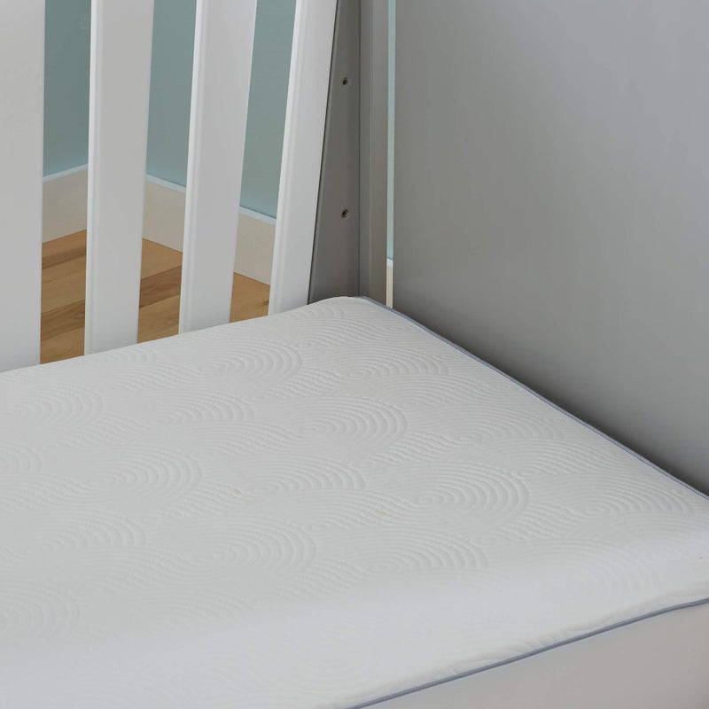 Tempur-Pedic Cool Tot Cooling Fitted Waterproof Infant and Baby Crib Mattress Protector Pad & Toddler Bed Cover, Comfortable and Luxurious Topper, Machine Washable and Dryer Friendly, 52” x 28”- White - Image 3