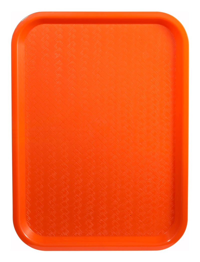 Winco Fast Food Tray 10 by 14Inch OrangeMedium