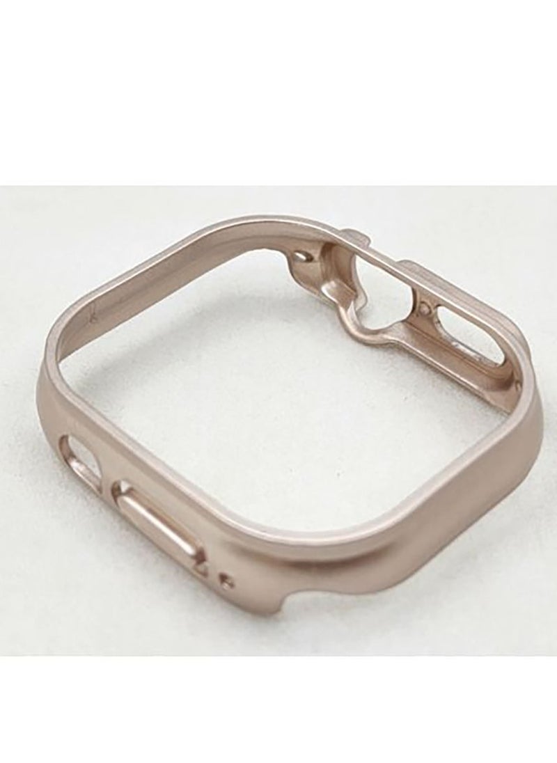 Generic - Apple Watch Ultra 49mm Titanium Frame Case And Doesn't Cover The Screen - Rose Gold - Image 1