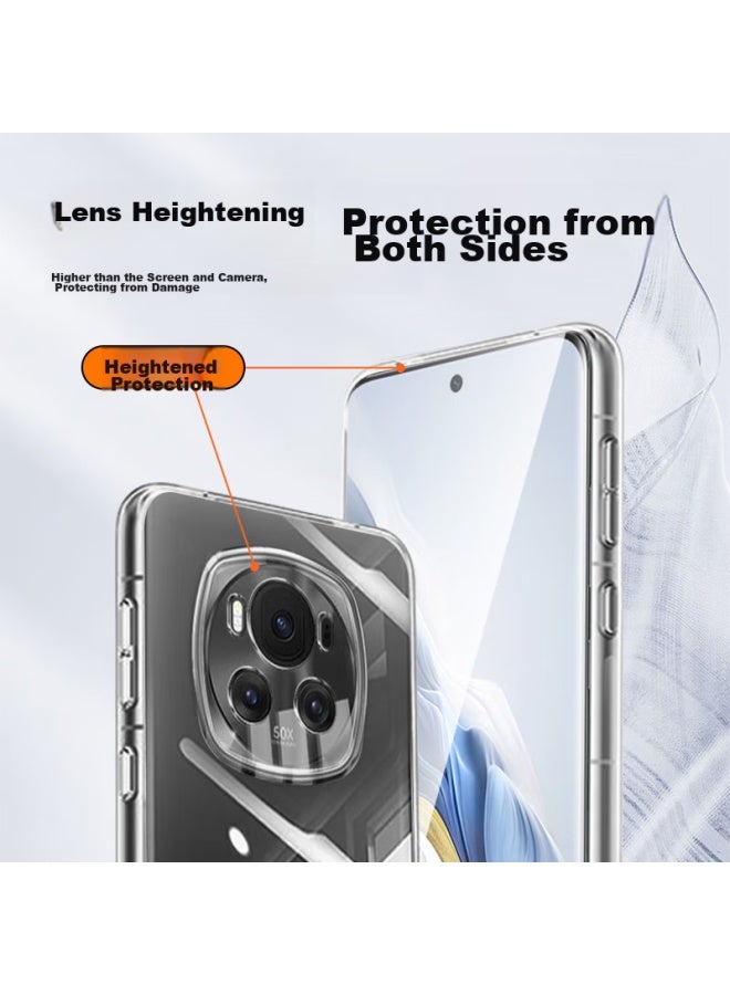 Koolife Compatible With Honor Magic6 Phone Case, Protective Cover For Huawei Honor Magic6, Full Lens Protection, Simple Skin-friendly Transparent Soft Case, Fingerprint-resistant Outer Shell - Image 3
