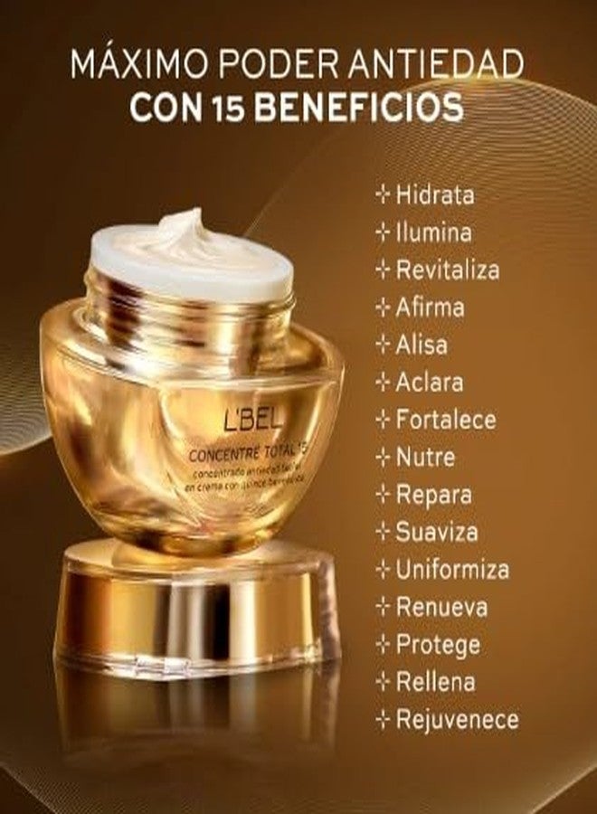 L'Bel Concentre Total 15 Concentrated anti-aging facial cream with fifteen benefits 50 g / 1.7 oz. - Image 3