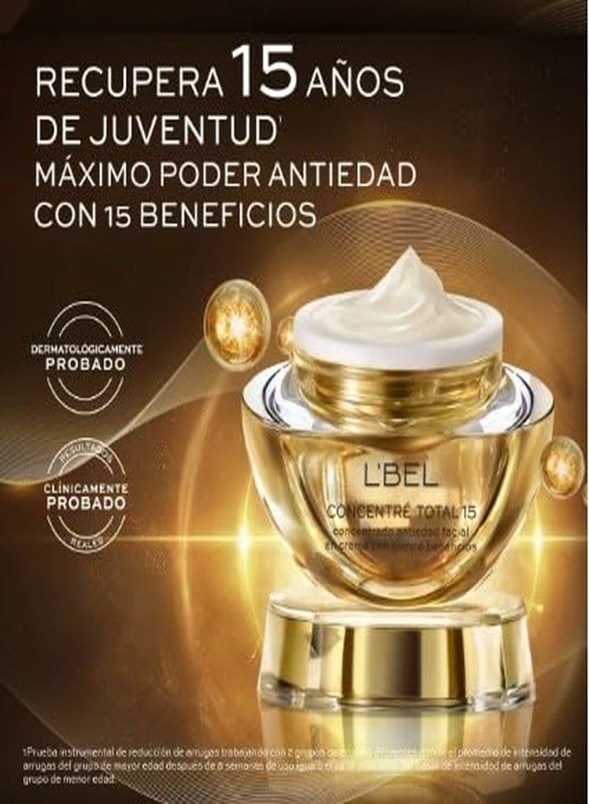 L'Bel Concentre Total 15 Concentrated anti-aging facial cream with fifteen benefits 50 g / 1.7 oz. - Image 2