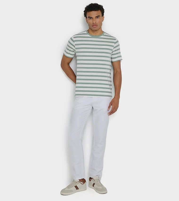 Ben Sherman  Ben Sherman Men's Crew Neck Short Sleeve Striped T-Shirt for Men | Best Price UAE