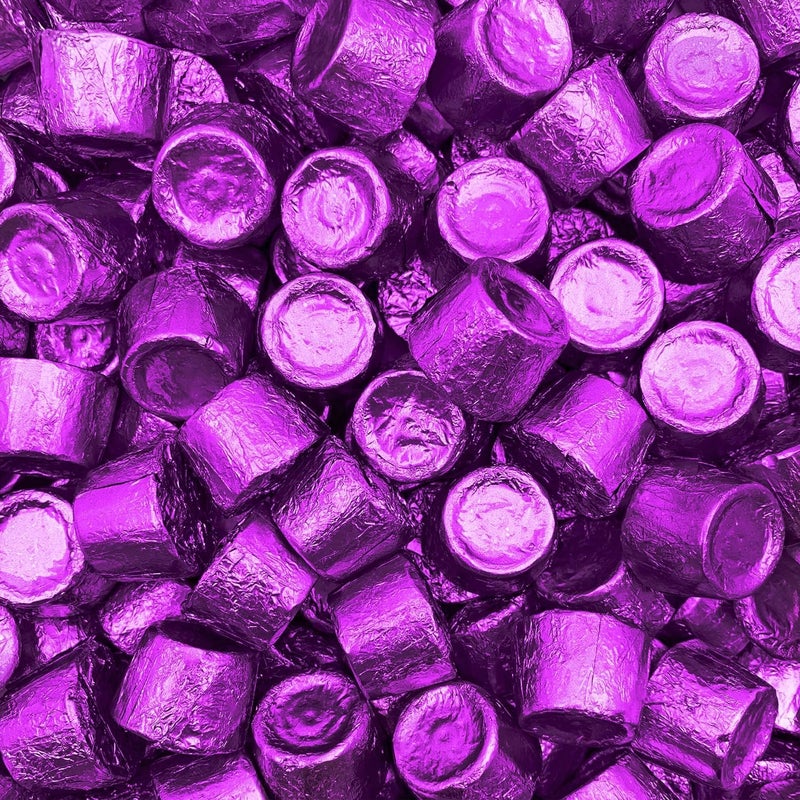 كراميل مملح بالشوكولاتة الداكنة، كيس 1 رطل - حلوى غريبة حلوة ومالحة، مغلفة بشكل فردي بورق أرجواني، حلوى بالجملة، حوالي 75 قطعة - Image 3