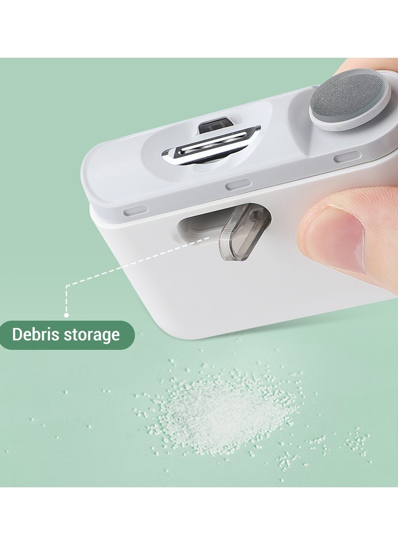 Lutors 2 in 1 Electric Nail Clipper, Nail Clipper and Nail File with USB Charger  - Image 3