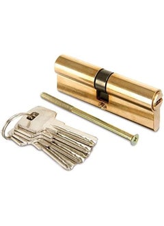 Cylinder Both Side Computer Key Lock Anti-Theft Lock Cylinder For Wooden Doors Aluminum Doors 60Mm Brass Plated