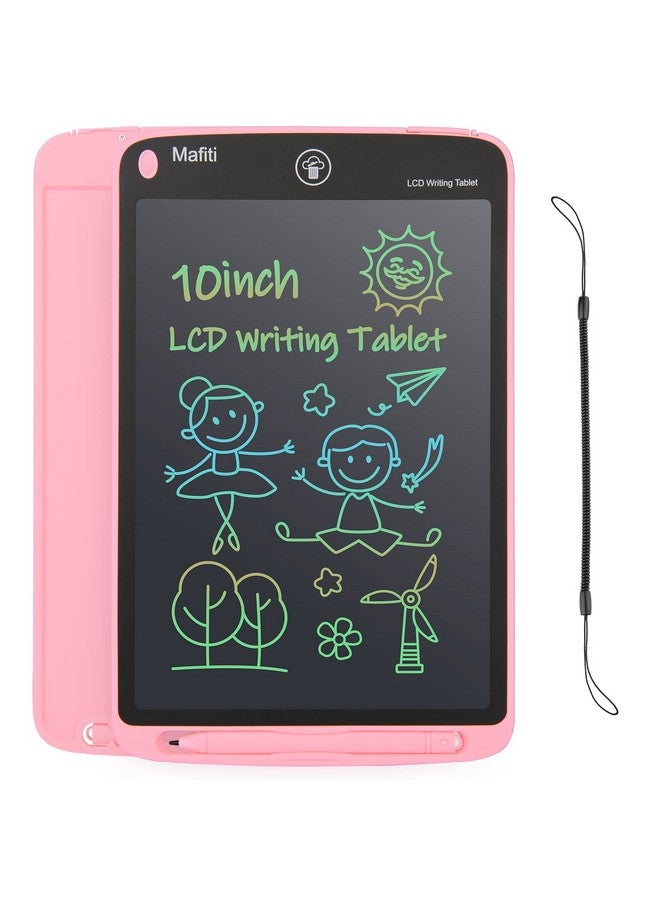 mafiti Lcd Writing Tablet 10 Inch Colorful Screen Electronic Writing Drawing Pads Doodle Board For Kids Boys Girls Pink - Image 1