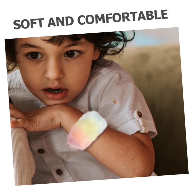 Colorful Plush Slap Bracelets For Kids Comfortable Wearable Party Festival Toy - Image 4