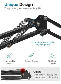 Rock Pow Boom Arm Microphone Mic Stand for Blue Yeti HyperX QuadCast SoloCast Snowball Fifine Shure SM7B and other Mic  - Image 4