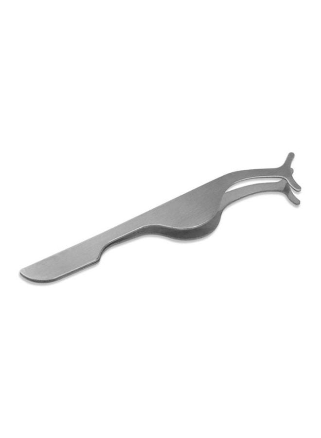 CYTHERIA False Eyelashes Extension Remover Clip Tweezers Silver - Image 2