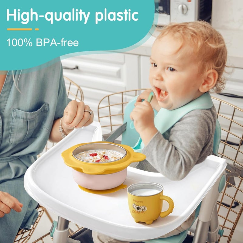 JAOGAUS Stokke Tripp Trapp Compatible Tray, High Chair Accessory Tray, 6-36 Months, Easy Assembly, 100% BPA Free, White - Image 4