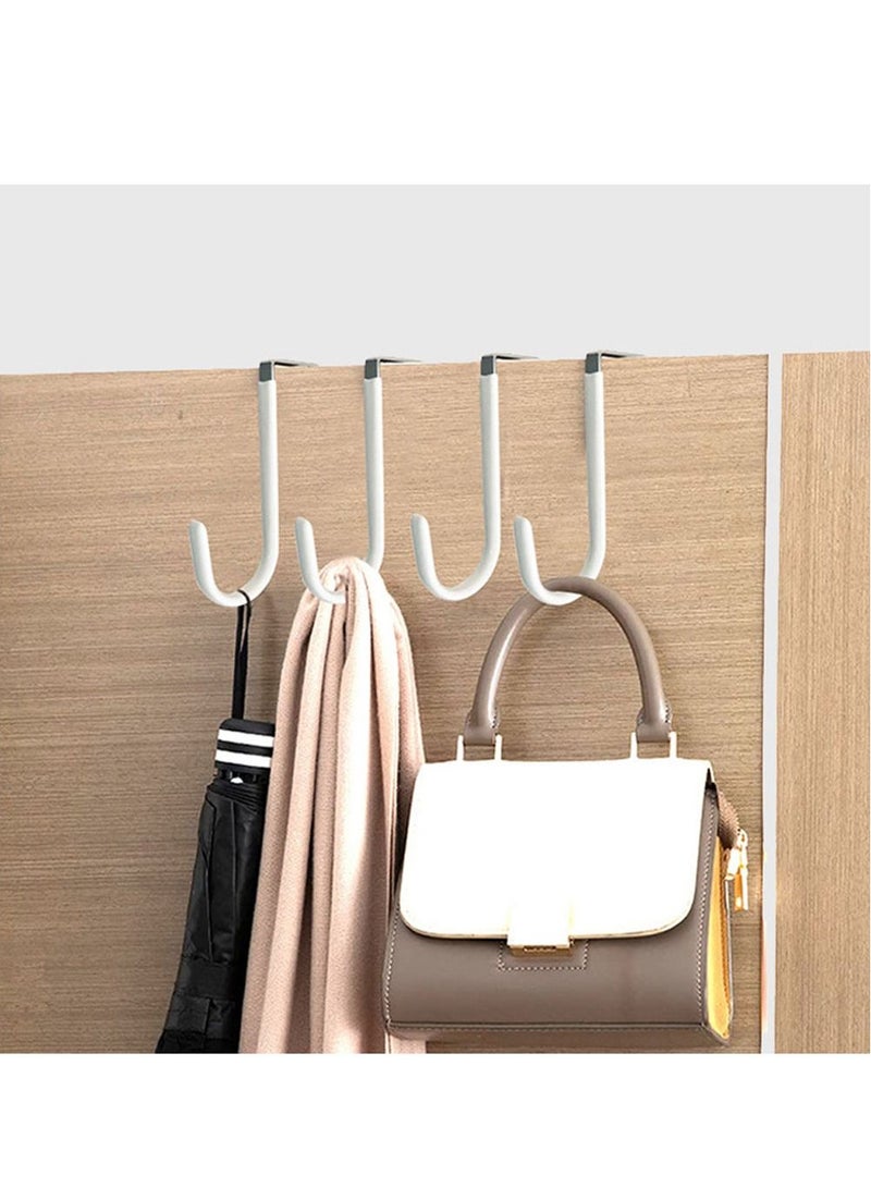 Excefore Over the Door Hook, 6 Pack Sturdy Metal Over Door Hook, Fitting Two Sized Doors, Door Hangers and Over The Door Hooks for Hanging Clothes, Towels, Coats and More  - Image 3