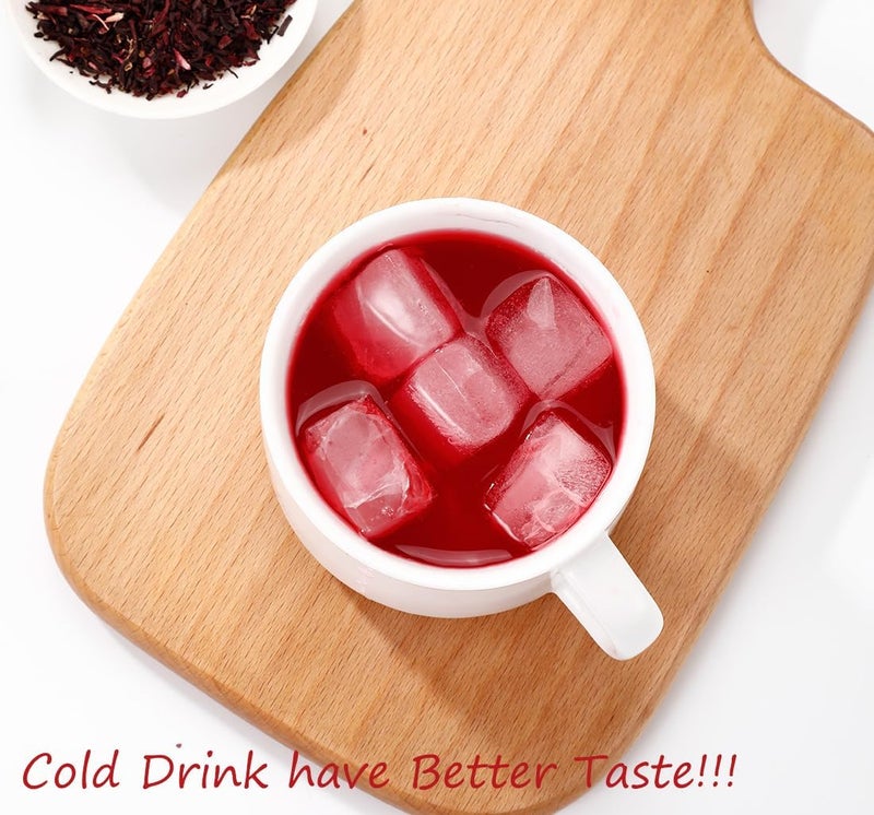 ULTHMOK Premium Hibiscus Tea Bags - 100% Pure Dried Hibiscus Flowers, 100 Tea Bags, Caffeine Free, Natural & No Additives - Image 4