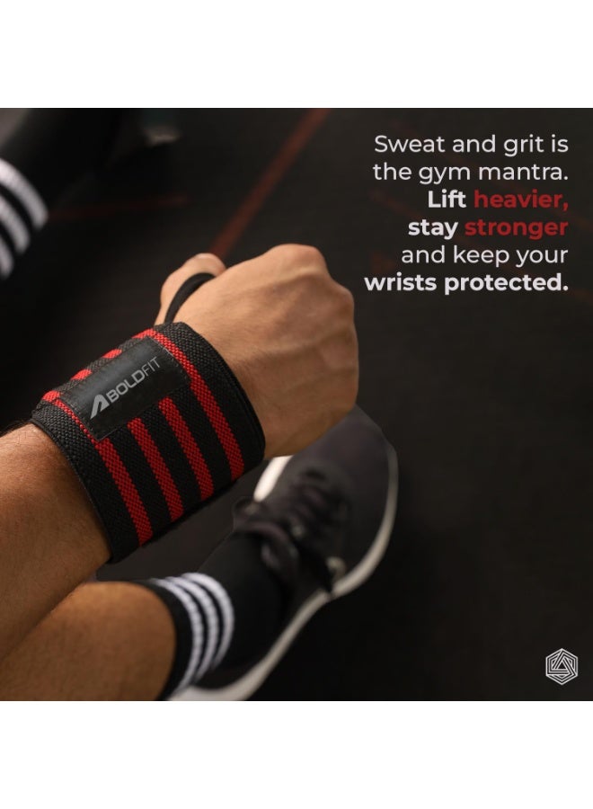 Boldfit Wrist Band for Gym Workout Wrist Support for Gym Straps for Men Hand Band Strap for Man Accessories for Men Workout Wrists Supporter wrap for Man Workouts Accessories for Women Hand Wraps - Image 5