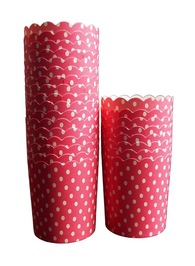 BriKSHi Paper Cupcake Liners, Muffin Cups for Baking/Wedding/Functions/Party (Random Colors and Designs) Pack of 50pcs p-3 - Image 1