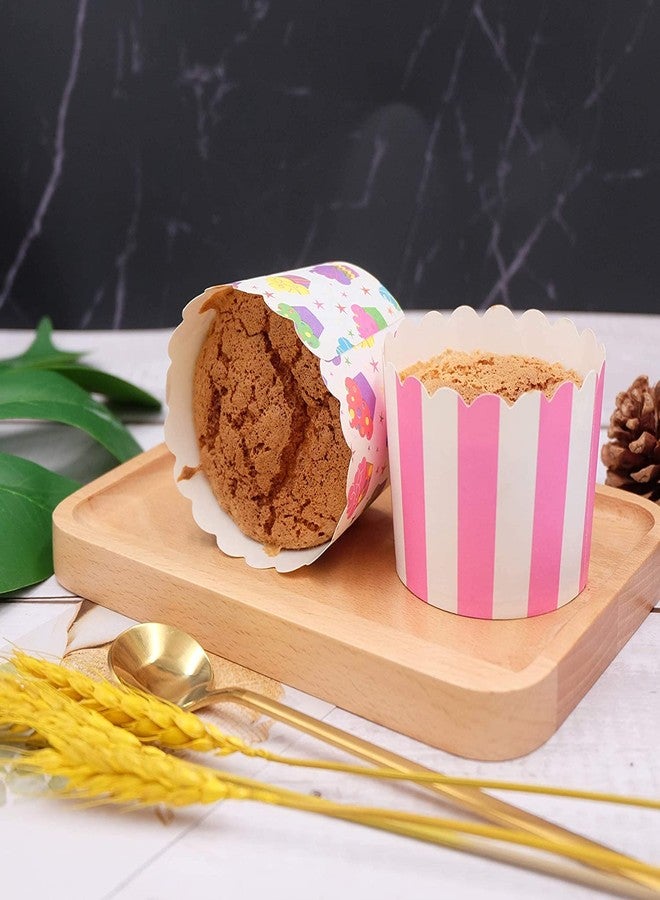 BriKSHi Paper Cupcake Liners, Muffin Cups for Baking/Wedding/Functions/Party (Random Colors and Designs) Pack of 50pcs p-3 - Image 4
