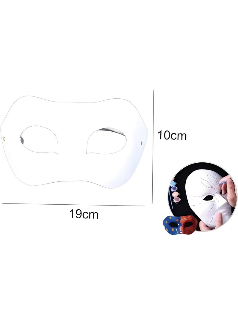 MOTARRO DIY White Paper Face Mask - (ME136-7) Unleash Your Creativity with Paintable Kids Party - Image 3