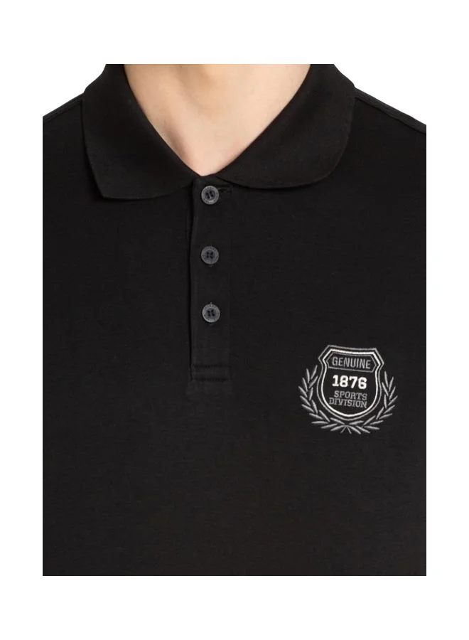 Jockey Black 3911 Men Super Combed Cotton Rich Solid Half Sleeve Polo T Shirt for Men | Best Price UAE