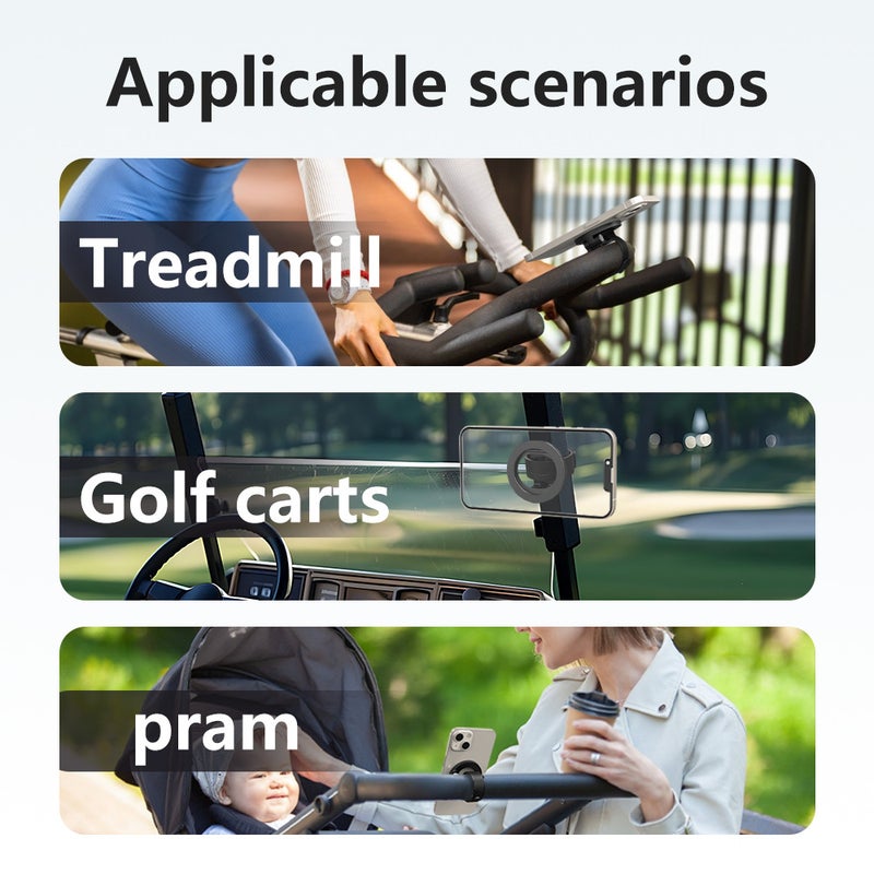 Magnetic Phone Grip Stand with Strap for Gym & Car - Image 5
