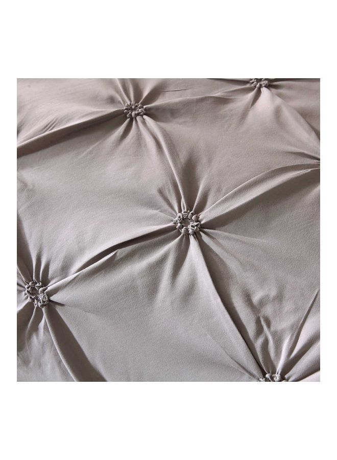 NIBEMINENT 3-Piece Bed Sheet Set Polyester Grey King - Image 2