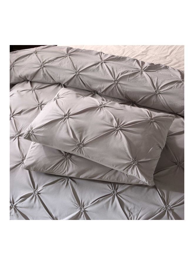 NIBEMINENT 3-Piece Bed Sheet Set Polyester Grey King - Image 5