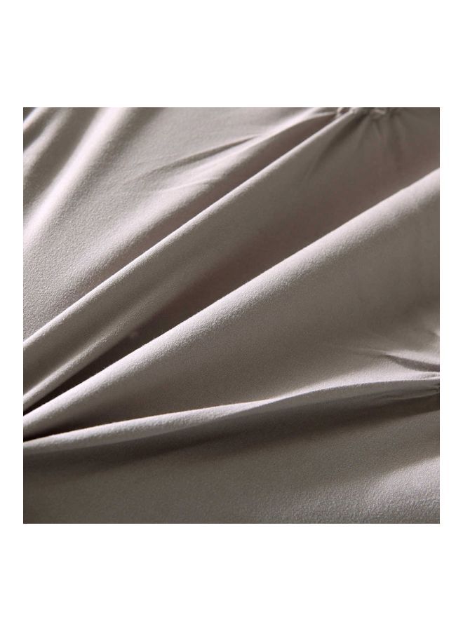 NIBEMINENT 3-Piece Bed Sheet Set Polyester Grey King - Image 3