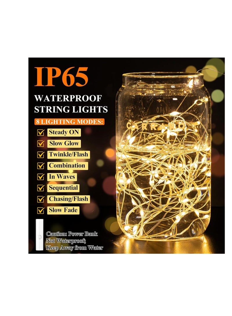 general Lipstick Rechargeable Fairy Lights, 1 Pack Twinkle Lights Battery Operated, Mini Indoor LED String Lights with Timer for Vine, Bedroom, Christmas, Parties, Wedding, Decoration - Image 5