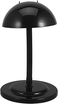 minkissy Wig Holder Display Stand 1022inch Easy Assembly Plastic Wig Hanger Folding Stand Holder for Wig Toupee Hat Display Black - Image 1