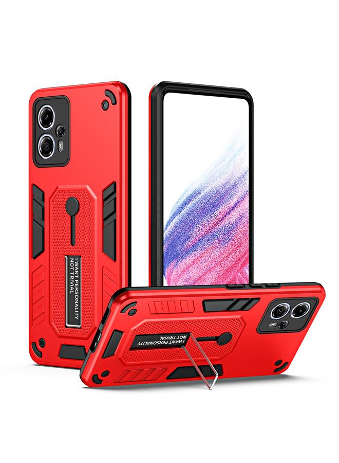 S-TOP Case For Motorola Moto G13 Variety Brave Armor Finger Loop Holder Phone Case - Image 1