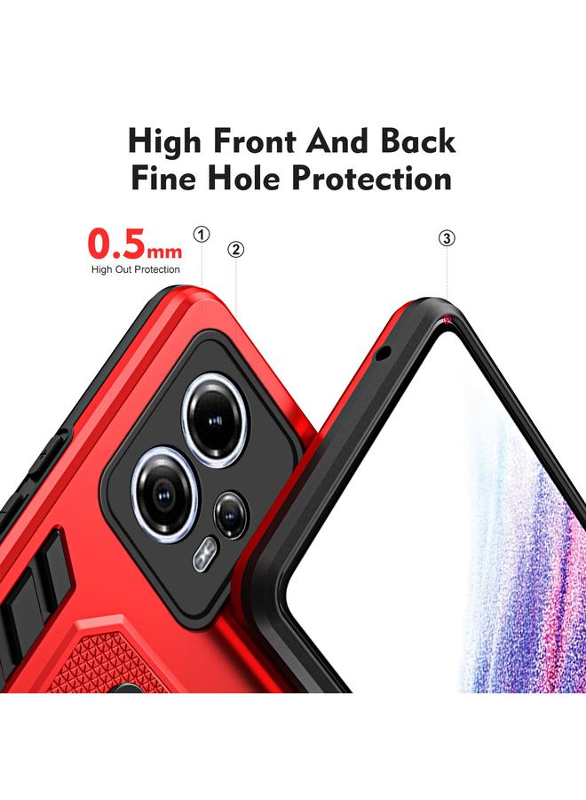 S-TOP Case For Motorola Moto G13 Variety Brave Armor Finger Loop Holder Phone Case - Image 4
