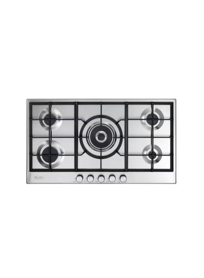 Elba 5-Burner Gas Hob 90cm Stainless Steel ELIO 95-545