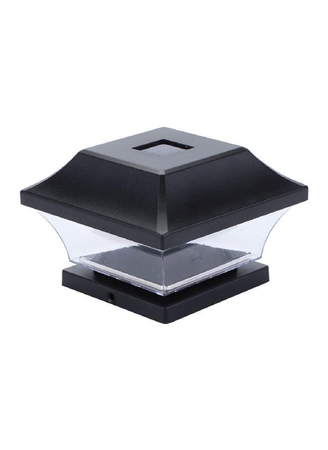 Mi Casa High Grade Plastic Solar Post Cap Light Black 14.2 x 14.2 x 9.8 cm FY10451-BK 