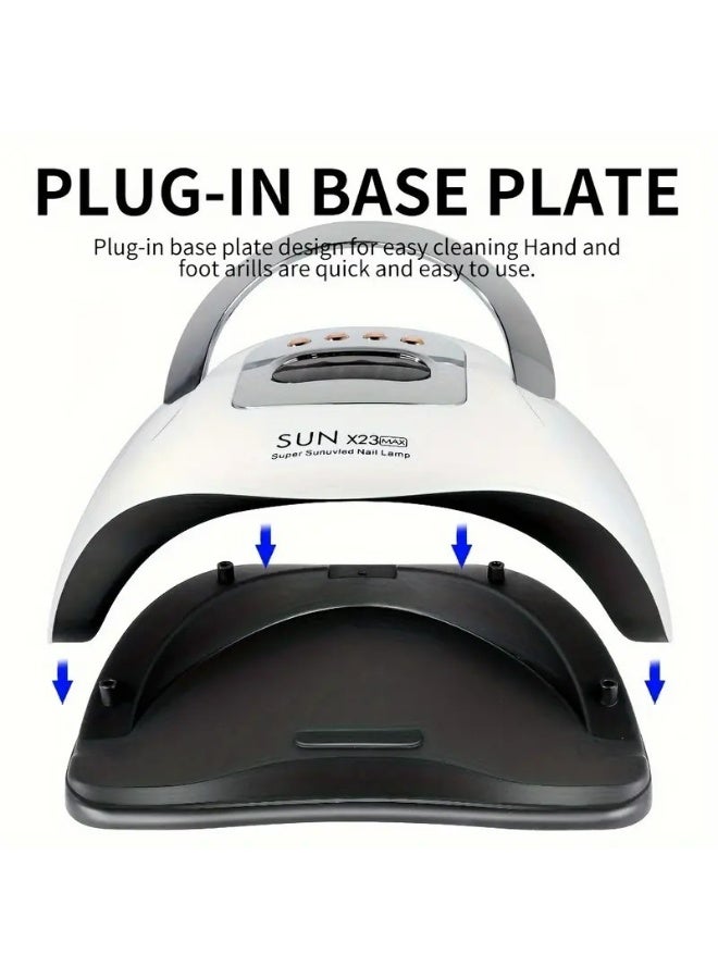 OSYA UV Gel Nail Lamp with 81 Lamp Beads, UV Nail Dryer 380W LED Light for Gel Nail Polish Fast Curing UV LED Nail Lamp Professional Gel Nail Light Toe Nails Art Accessories Kit for Salon Home - Image 5