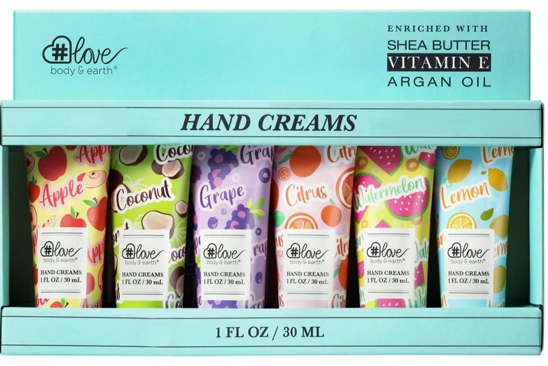 BODY & EARTH Hand Cream Gift Set, Body & Earth Love Lotion Sets for Women Gift, 6 Pieces Advanced Repair Hand Cream for Rough and Dry Hands, Birthday Gifts for Women - Image 1
