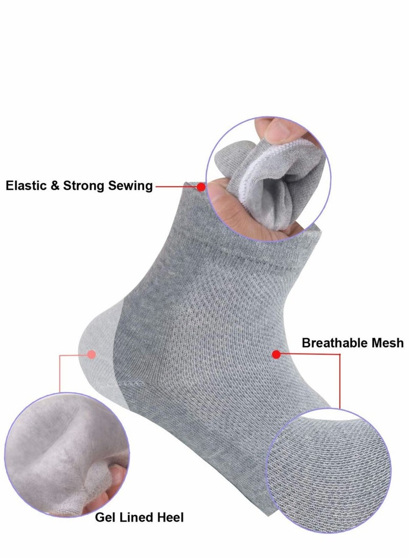 Excefore Moisturizing Heel Gel Socks, Heal Dry Cracked Dead Skin Foot Care Softener Pedicure Spa Set, 3 Pairs - Image 2