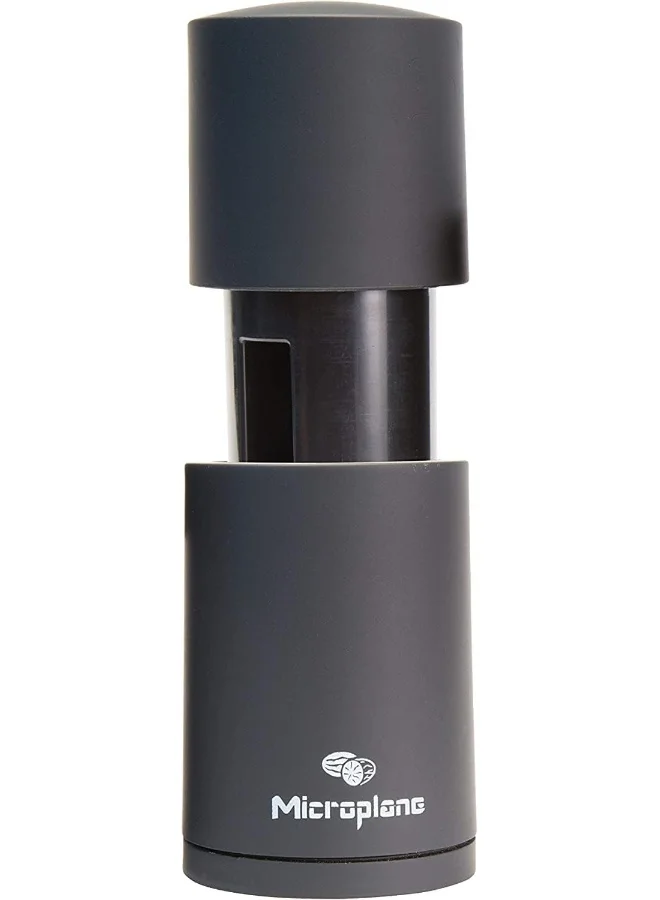 Microplane Spice Mill Black For Nutmeg Cinnamon Tonka Beans