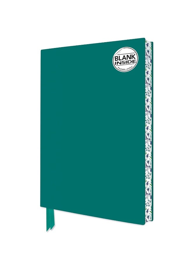 Teal Blank Artisan Notebook (Flame Tree Journals) 