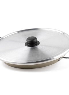 AL RIMAYA Aluminum Fry Pan 38cm With Lid  Beige  - Image 5
