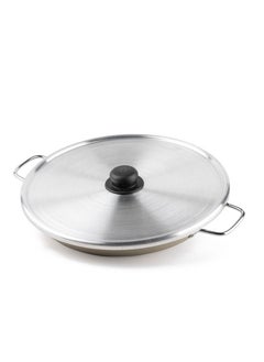 AL RIMAYA Aluminum Fry Pan 38cm With Lid  Beige  - Image 2