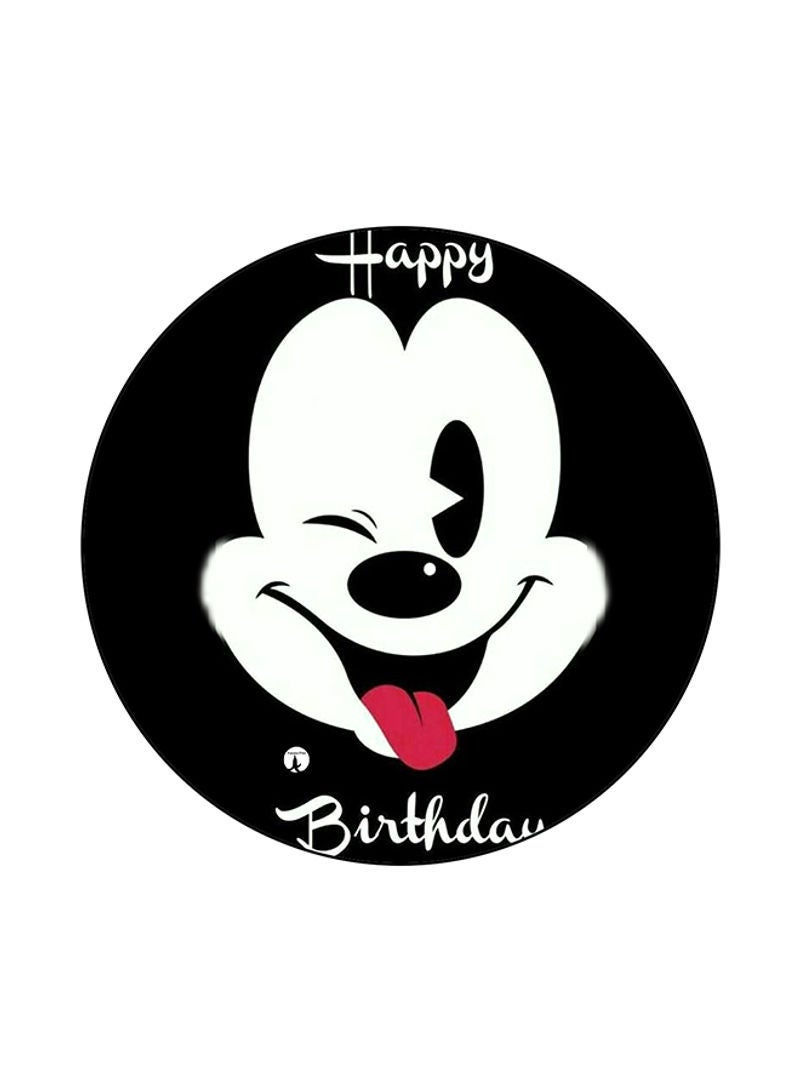 Disney Printed Mouse Pad Black/White