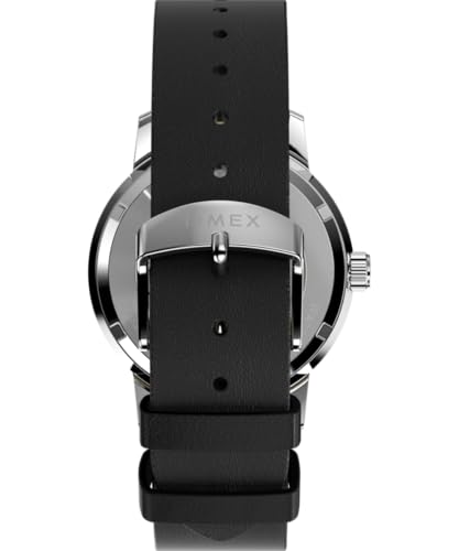TIMEX ساعة تيمكس بيناتس مارلين للرجال بتصميم تناظري أوتوماتيكي مع سوار جلدي وسوار رمادي - Image 3