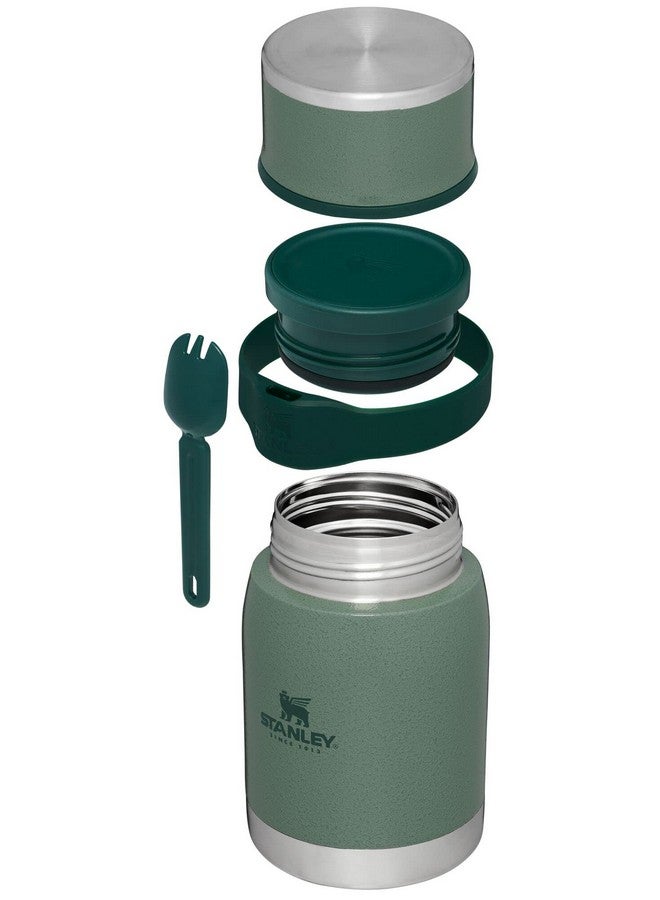 Stanley Adventure To-Go Food Jar and Spork 24 oz | Vacuum Insulated Thermos Food Container | Wide Mouth Screw On Lid | Stainless Steel | BPA-Free | Hammertone Green - Image 2