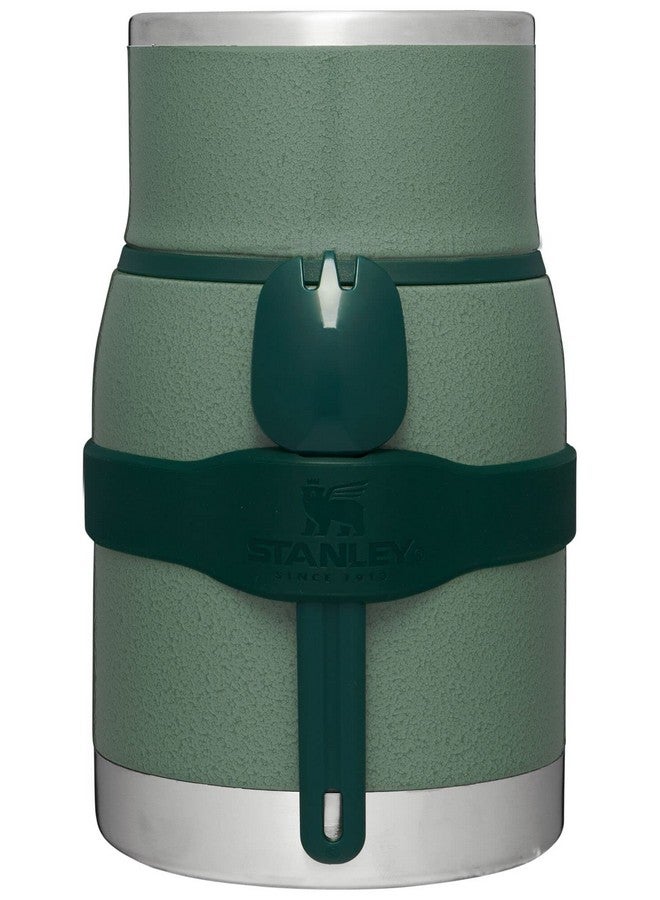Stanley Adventure To-Go Food Jar and Spork 24 oz | Vacuum Insulated Thermos Food Container | Wide Mouth Screw On Lid | Stainless Steel | BPA-Free | Hammertone Green - Image 1