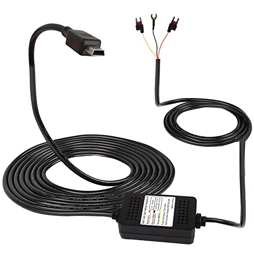 MEIRIYFA Dash Cam Acc Hardwire Kit Mini USB Hardwire Dashcam Kit StepDown Cable 12V24V to DC 5V 3A Car Dash Charger Power Cord for Cars Camera GPS115FT - Image 1