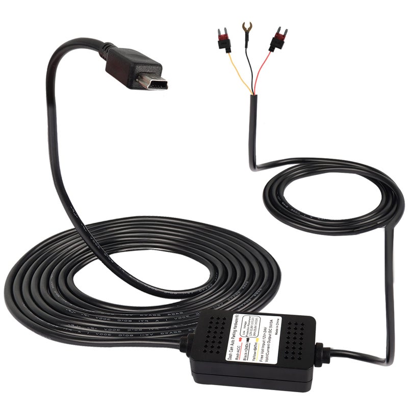 MEIRIYFA Dash Cam Acc Hardwire Kit Mini USB Hardwire Dashcam Kit StepDown Cable 12V24V to DC 5V 3A Car Dash Charger Power Cord for Cars Camera GPS115FT - Image 2