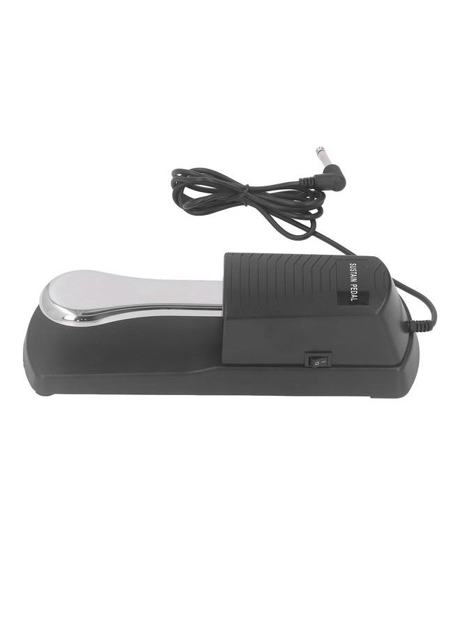 Thoraya - Sustain Pedal Universal Piano Keyboard Replacement Instrument Accessories Portable Non Slip with Striped Shell - Image 1