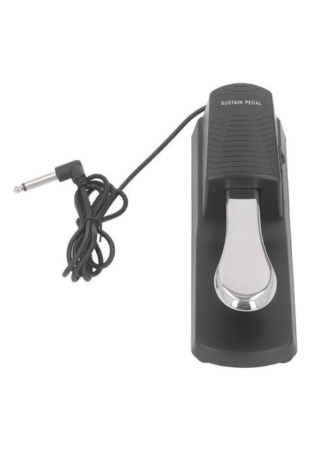 Sustain Pedal Universal Piano Keyboard Replacement Instrument Accessories Portable Non Slip with Striped Shell