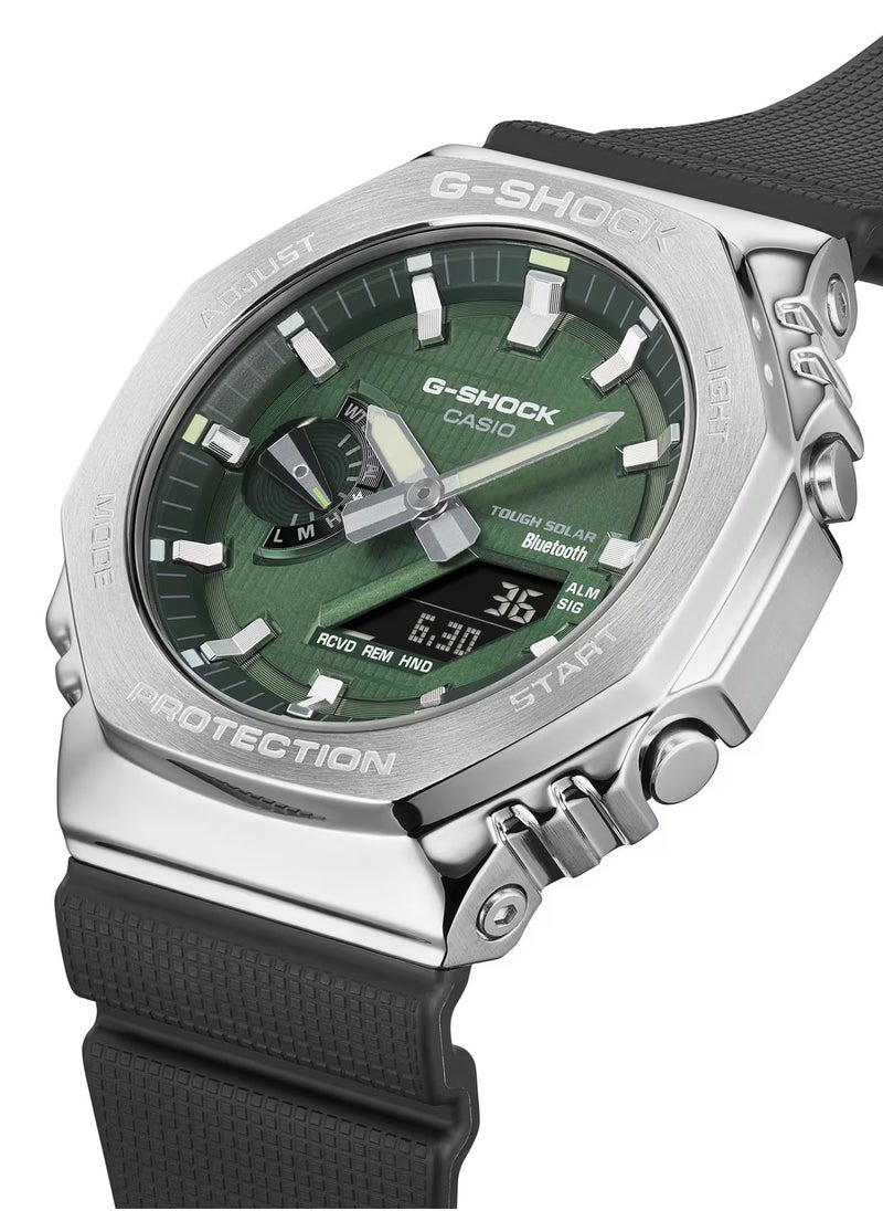 G-SHOCK - Analog+Digital Green Dial Bio-Based-Resin Band Men's Watch GBM-2100A-1A3-44.4MM - Image 1