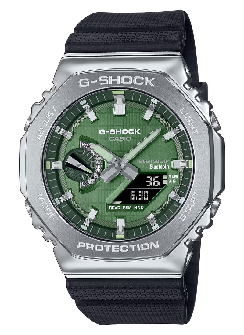 G-SHOCK - Analog+Digital Green Dial Bio-Based-Resin Band Men's Watch GBM-2100A-1A3-44.4MM - Image 1