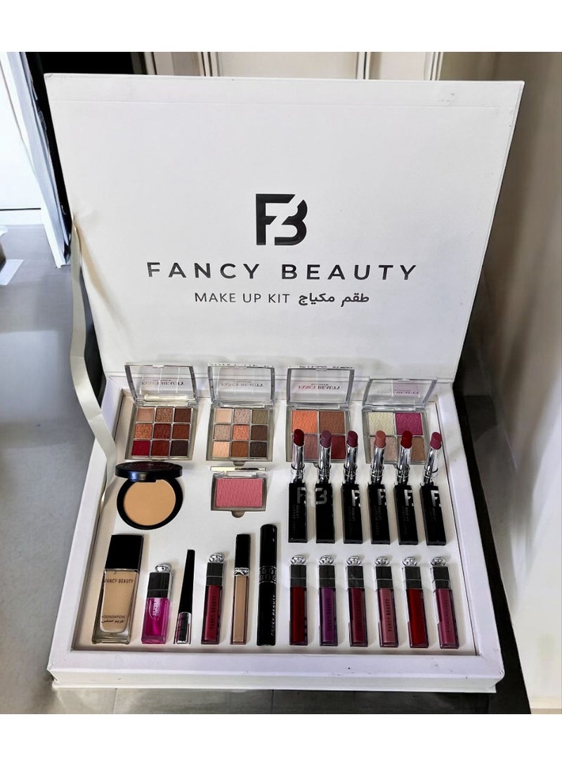 Fancy Beauty Beige Complete Makeup Box - 24 Pieces - Image 1